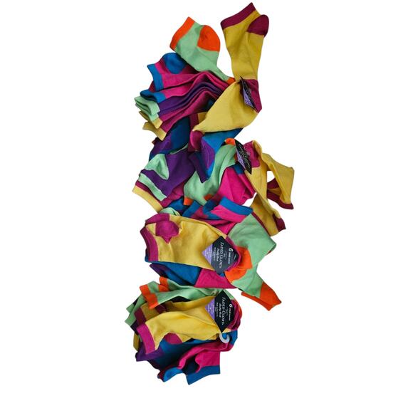 Faded Glory 4 sets of multi-colored girls sock size 4-5 - Picture 2 of 11